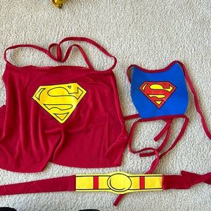 Superman dog costume size small